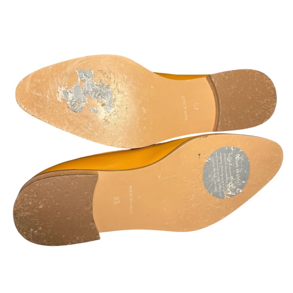 Everlane Women's Yellow Leather Loafers Size 9 or 9.5 Like New - Picture 6 of 11